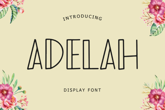 Adelah: A Playful Display Font That Brings Personality to Web Design