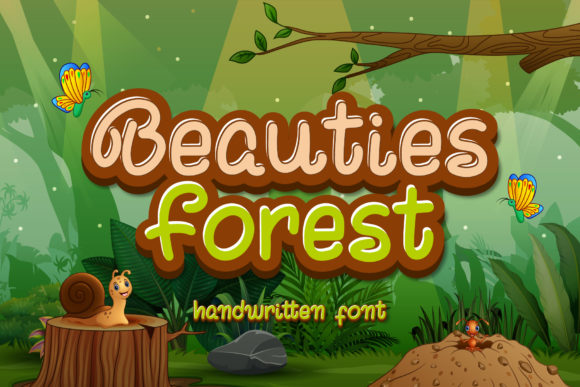 Beauties Forest: A Joyful Display Font for Playful Brand Identities