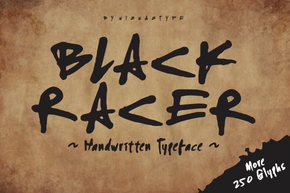 Black Racer: A Bold Display Font for Dynamic Editorial Design