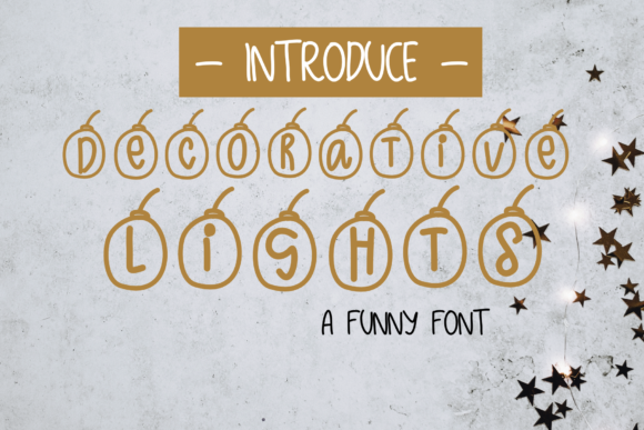 Decorative-lights: A Display Font for Holiday-Themed Campaigns