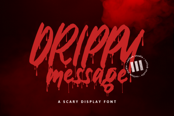 Drippy Message: A Spooky Display Font for Halloween and Beyond