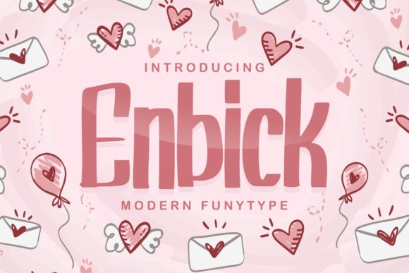 Enbick: A Friendly Display Font for Modern Web Design and Digital Branding