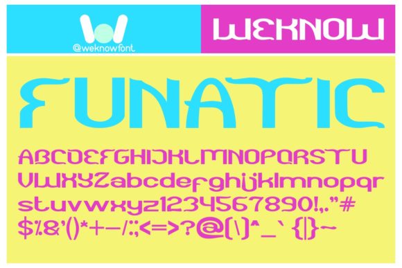 Funatic: A Playful Display Font for Joyful Editorial Design