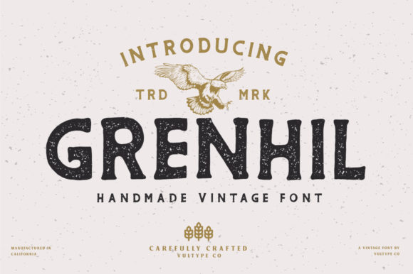 Grenhil: A Bold Display Font for Impactful Marketing Visuals