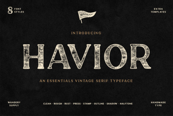 Havior: A Bold Display Font for Modern Editorial Design