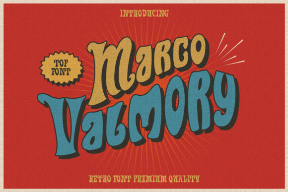 Marco Valmory: A Bold Display Font to Strengthen Your Brand Identity