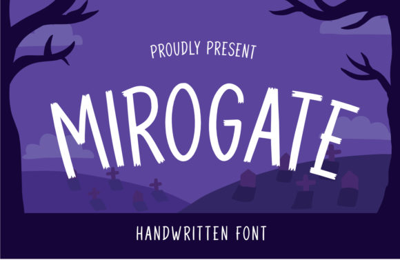 Mirogate: A Halloween-Themed Display Font for Crafters and Sellers