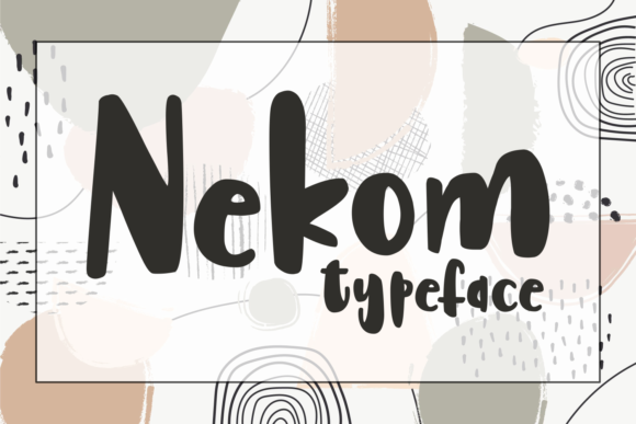 Nekom: A Charming Display Font for Editorial Design and Digital Publishing