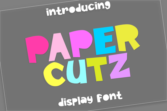 Paper Cutz: A Bold Display Font for Editorial Design and Digital Publishing