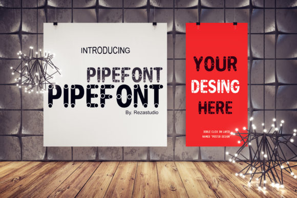 Pipe: A Playful Display Font for Crafters and Product Makers