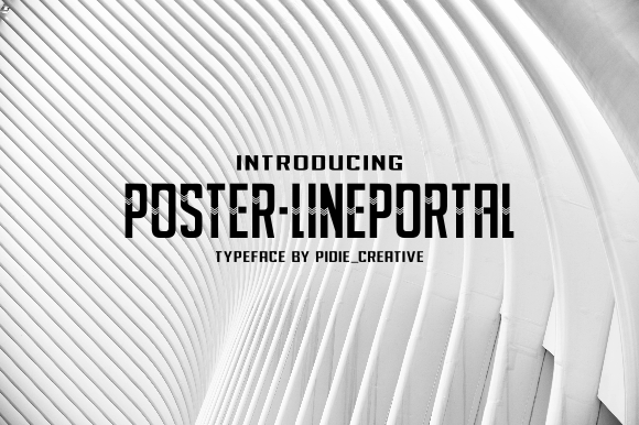 Poster-Lineportal: A Modern Display Font for Bold Digital Design