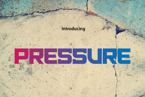 Pressure: A Bold Display Font for Striking Web Design
