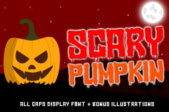Scary Pumpkin: A Playful Display Font for Halloween-Themed Designs