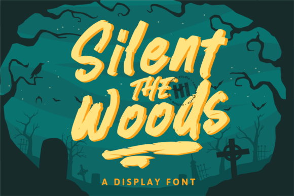 Silent the Woods: A Bold Display Font for Standout Branding