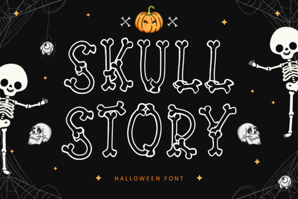 Skull Story: A Spooky Display Font with Editorial Charm