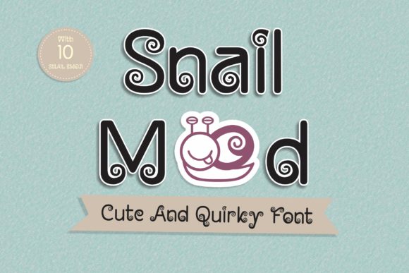 Snail Mood: A Joyful Display Font for Small Business Branding