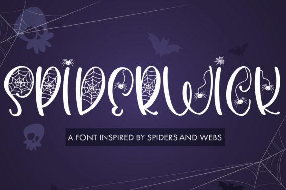 Spiderwick: A Unique Display Font for Crafters and Product Creators