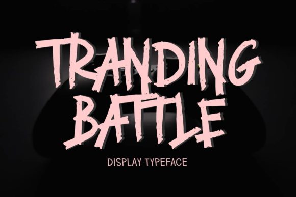 Tranding Battle: A Bold Display Font for Striking Web Design