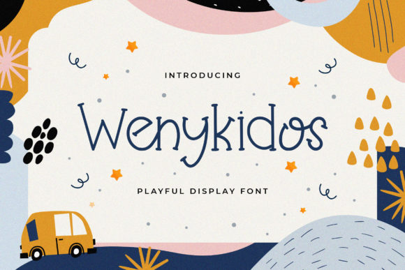 Wenykidos: A Joyful Display Font for Crafters & Small Product Makers